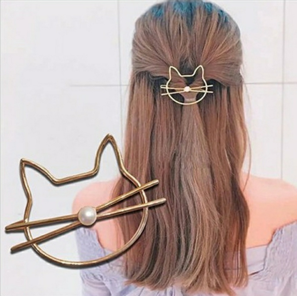 Cat hair clip barrette